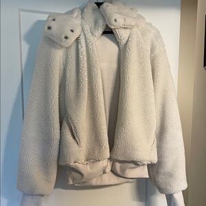 ALO Yoga Cream Teddy Jacket